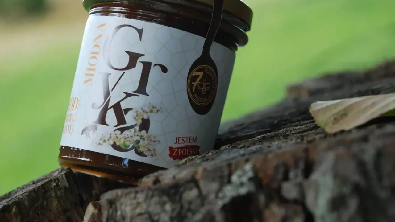 Słoik miodu gryczanego, idealny na przeziębienie i wzmocnienie organizmu. Naturalny, polski produkt.