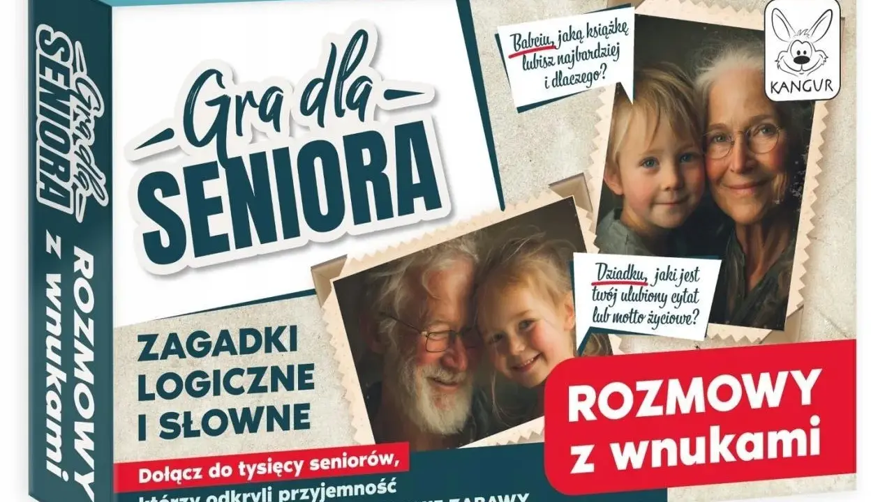Gra "Rozmowy z wnukami" to zestaw zagadek dla seniorów do druku, które łączą zabawę z ćwiczeniem umysłu.