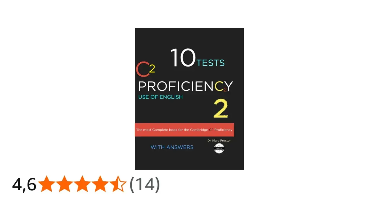 Okładka książki "10 Tests Proficiency Use of English" dla poziomu C2. Pomoc w przygotowaniu do egzaminu CPE.
