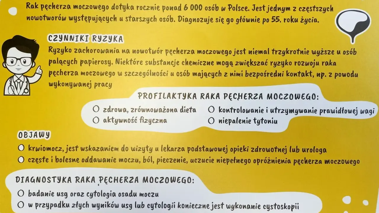 Rak pęcherza moczowego: czynniki ryzyka, objawy, profilaktyka i diagnostyka. Śmiertelność jest wysoka, ale wczesne wykrycie zwiększa szanse.