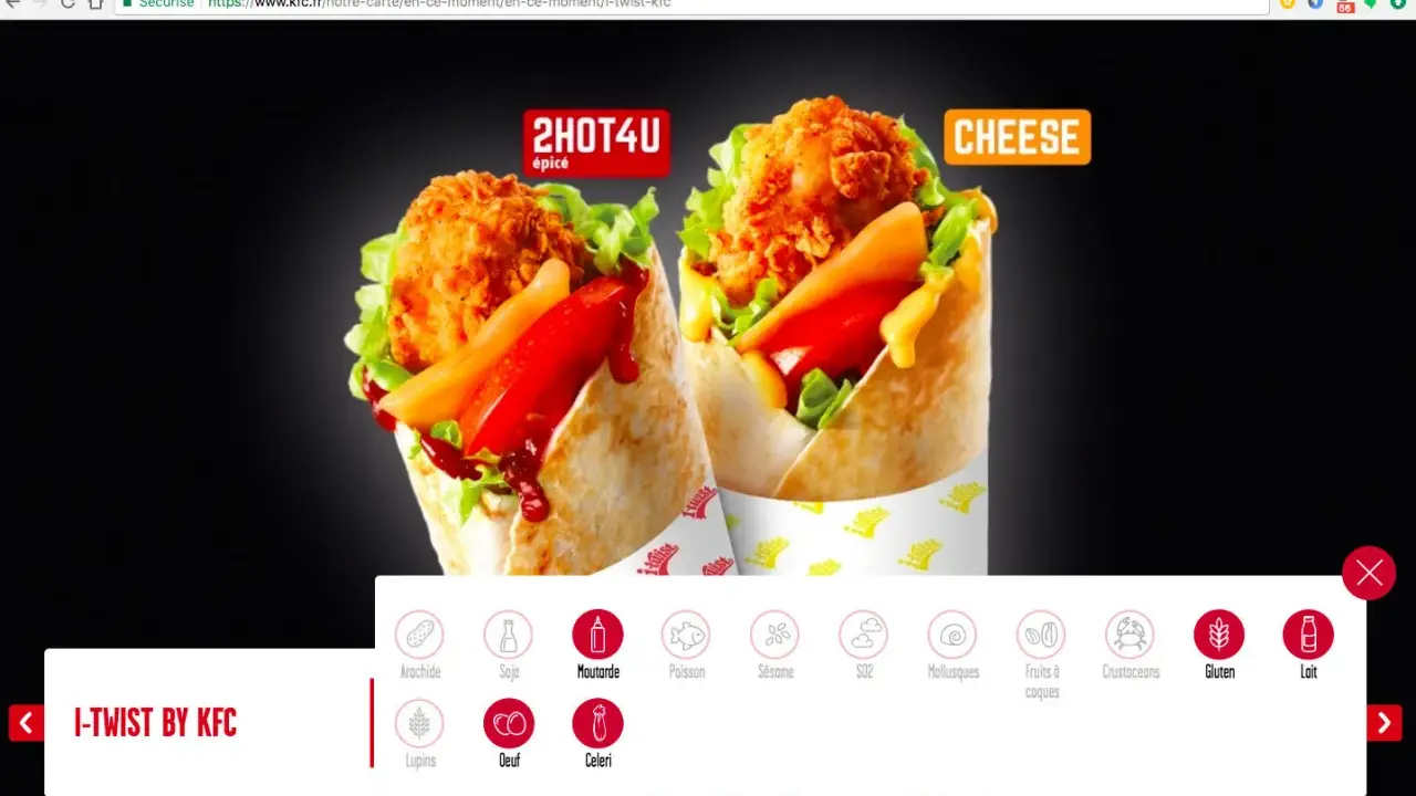Dwa pyszne i-twist by KFC, jeden pikantny, drugi serowy. Sprawdź kalorie i składniki, by wybrać idealny posiłek.