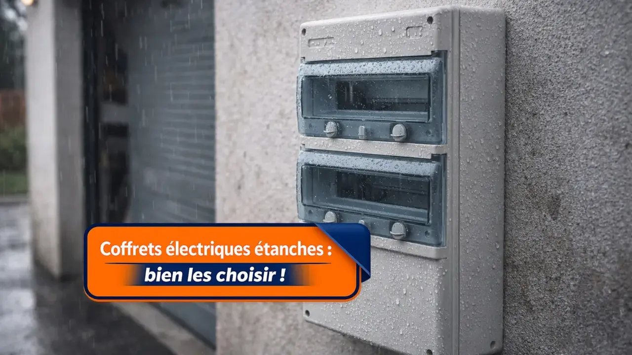 Coffret électrique étanche sous la pluie, le signification IP68 garantit une protection optimale contre l'eau et la poussière.