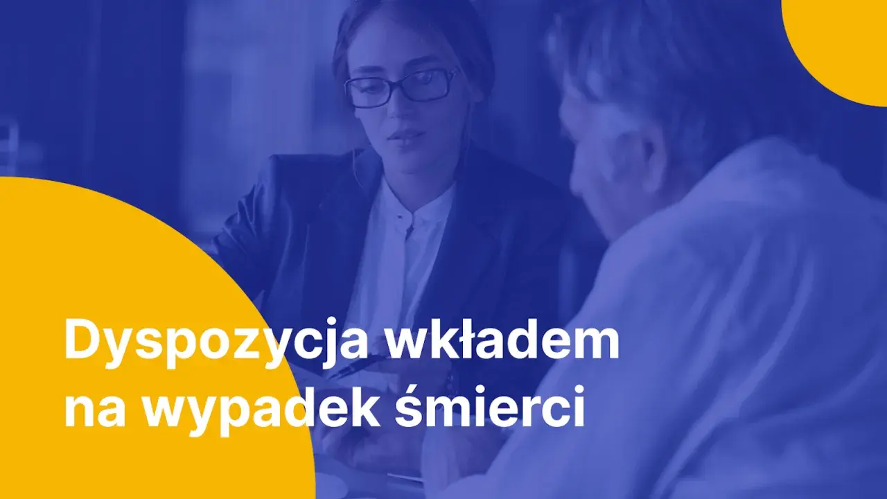 Kobieta i mężczyzna rozmawiają o dyspozycji wkładem po śmierci. Czy to oznacza podatek?