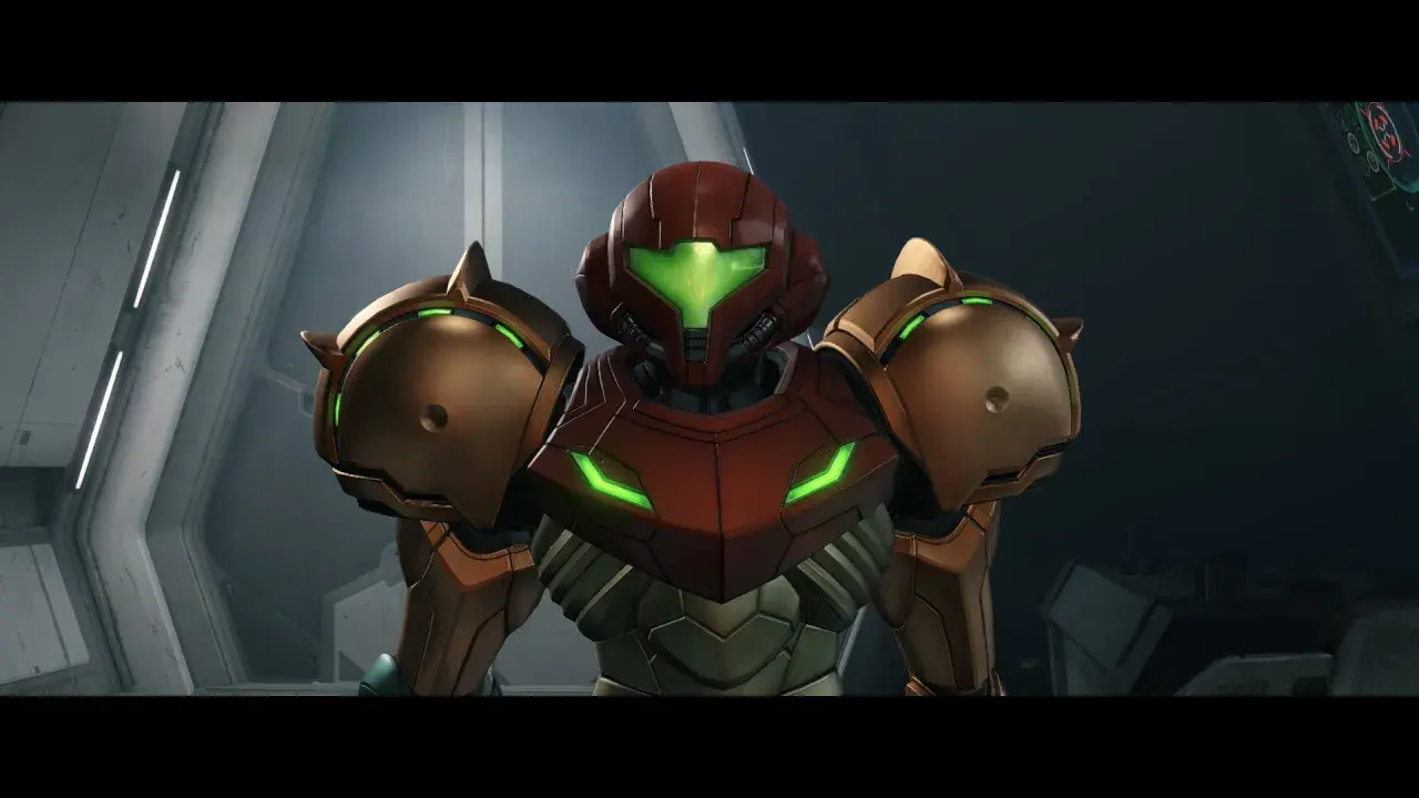 Samus Aran w swoim ikonicznym skafandrze, gotowa do akcji w Metroid Prime 4.