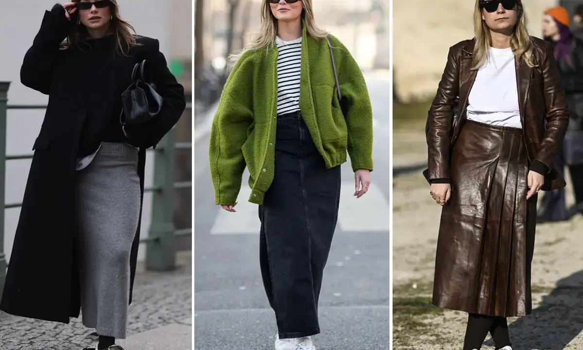 Moda invernale: come abbinare le sneakers con gonne lunghe e cappotti eleganti. Stile casual chic per ogni occasione.