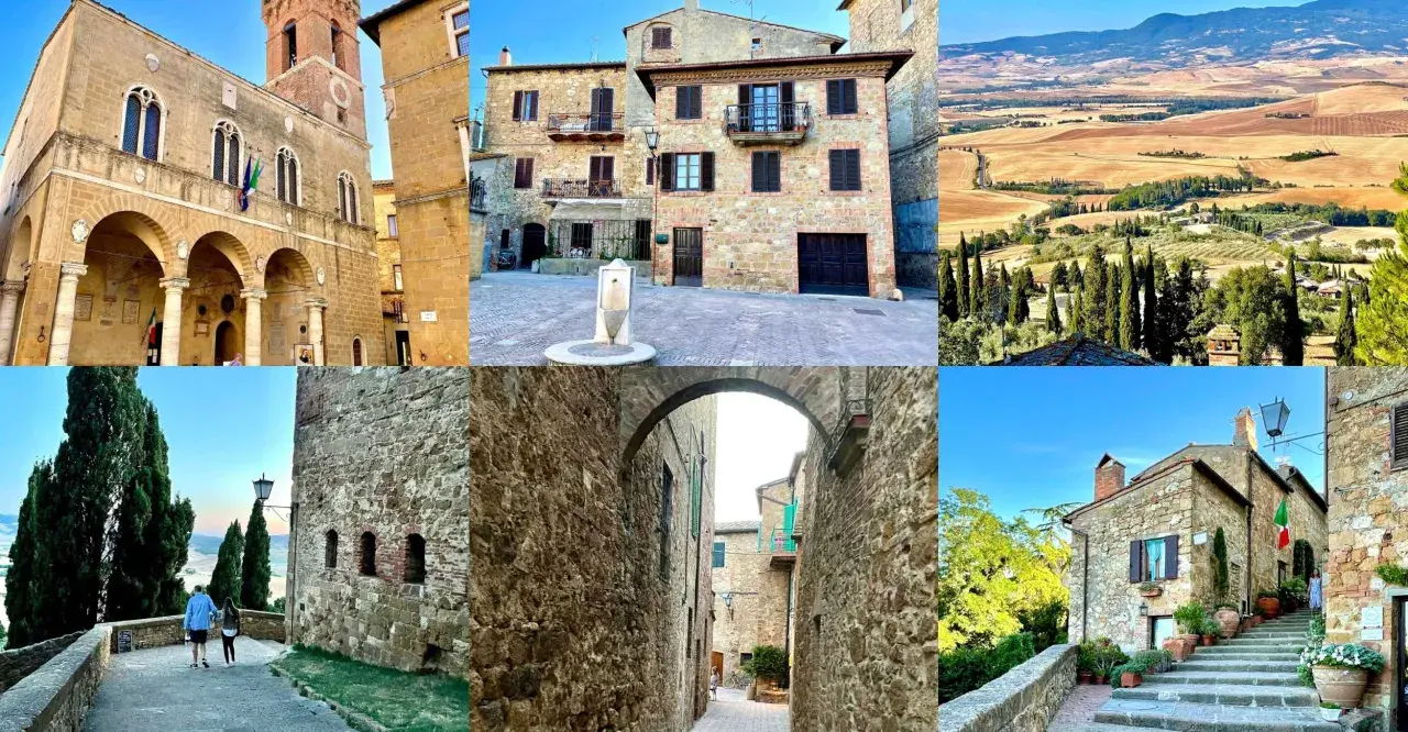 Pienza, borgo medievale, tra vicoli in pietra, piazze storiche e panorami mozzafiato sulla Val d'Orcia.