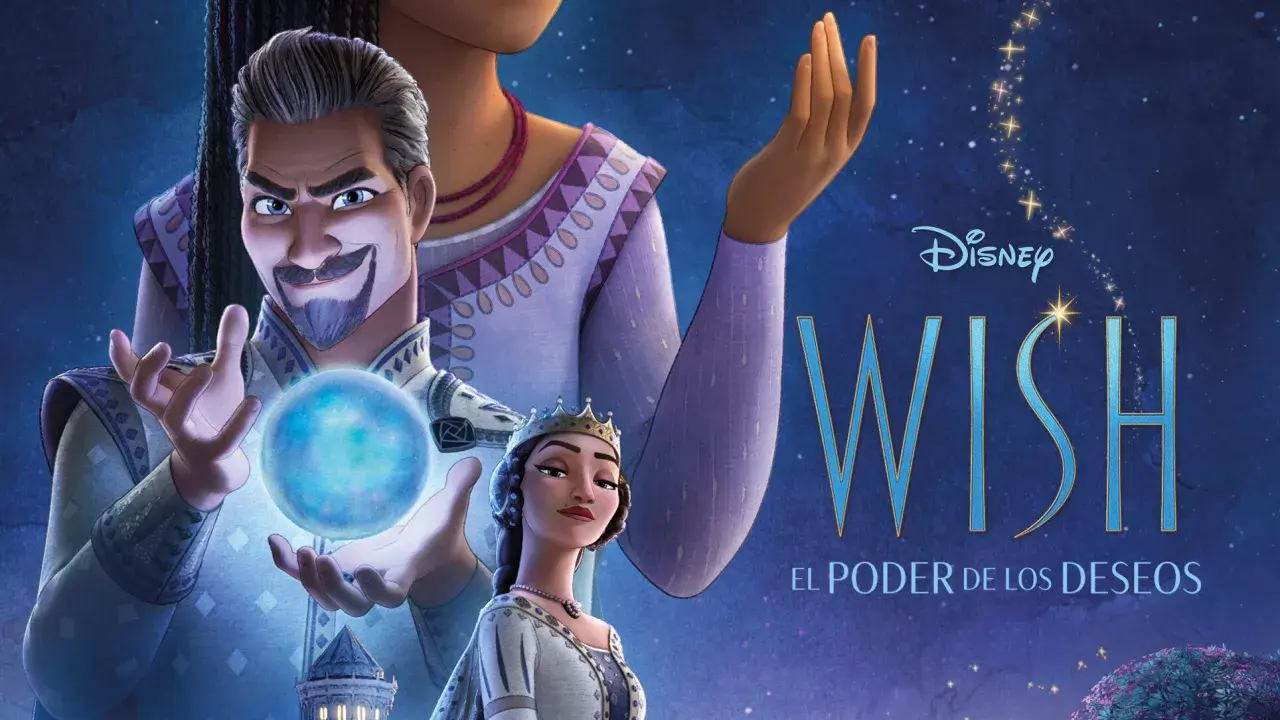 Rey Magnífico sostiene una esfera brillante, presagiando el poder de los deseos en Disney Wish.