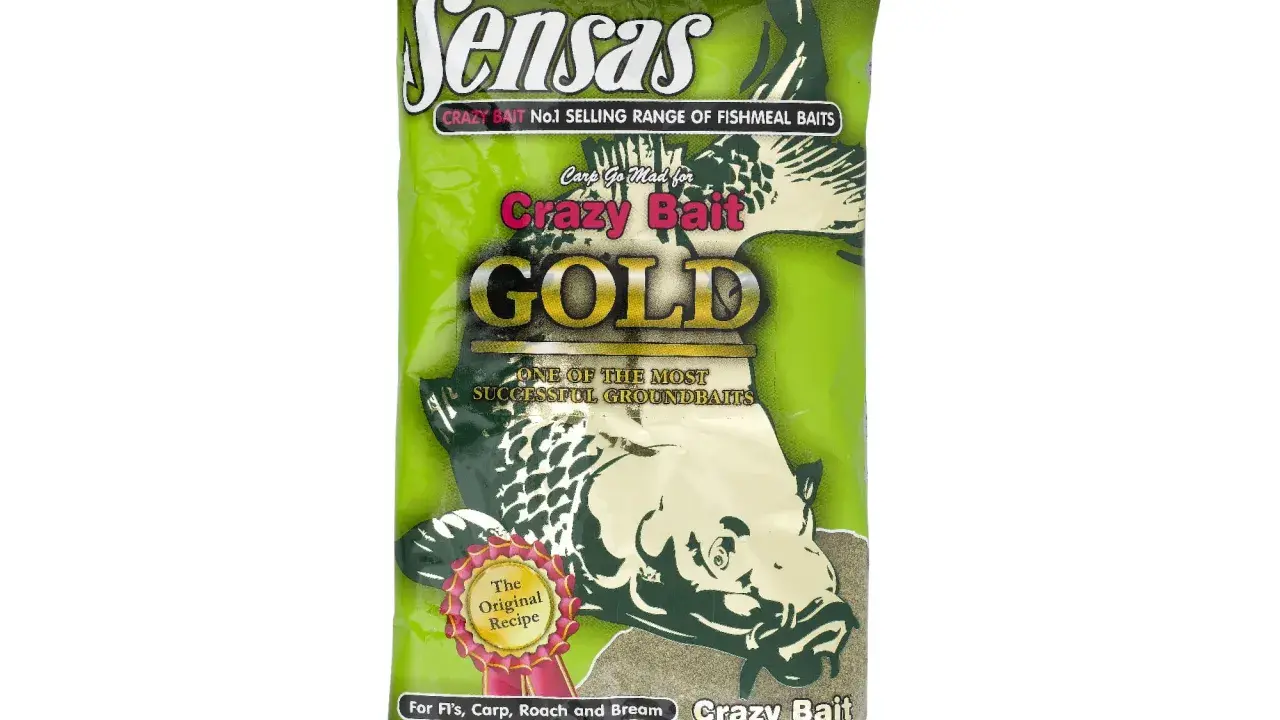 Opakowanie zanęty Sensas Crazy Bait Gold, idealne na leszcza. Skuteczna mieszanka dla karpia, płoci i leszcza.