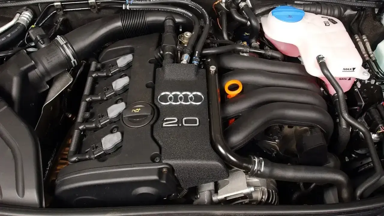 Silnik 2.0 TFSI z Audi B7, gotowy do pracy.