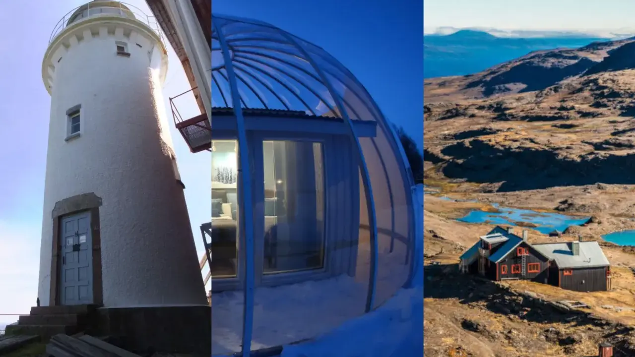 Fyr, glashus och fjällstuga – unika boenden som ger en känsla av lyxhotell Norrland.