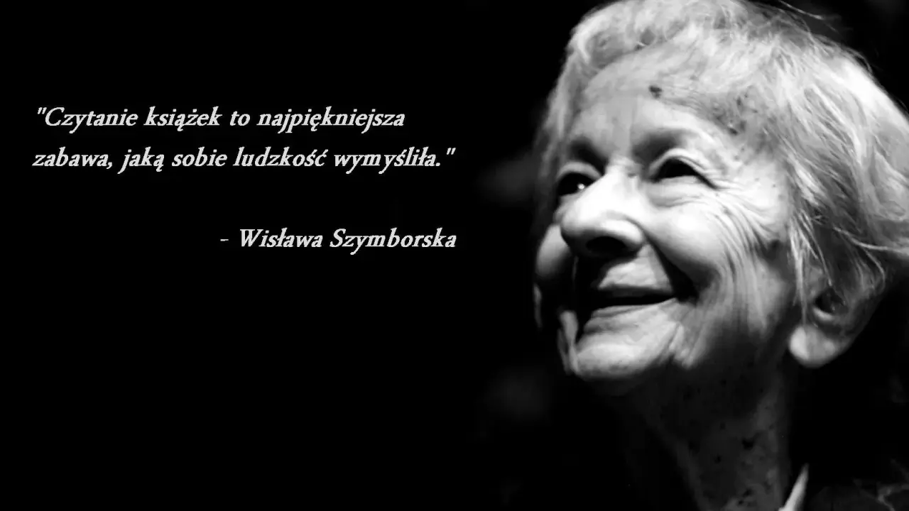 Uśmiechnięta twarz Wisławy Szymborskiej. Cytaty noblistki przypominają, że czytanie to najpiękniejsza zabawa.