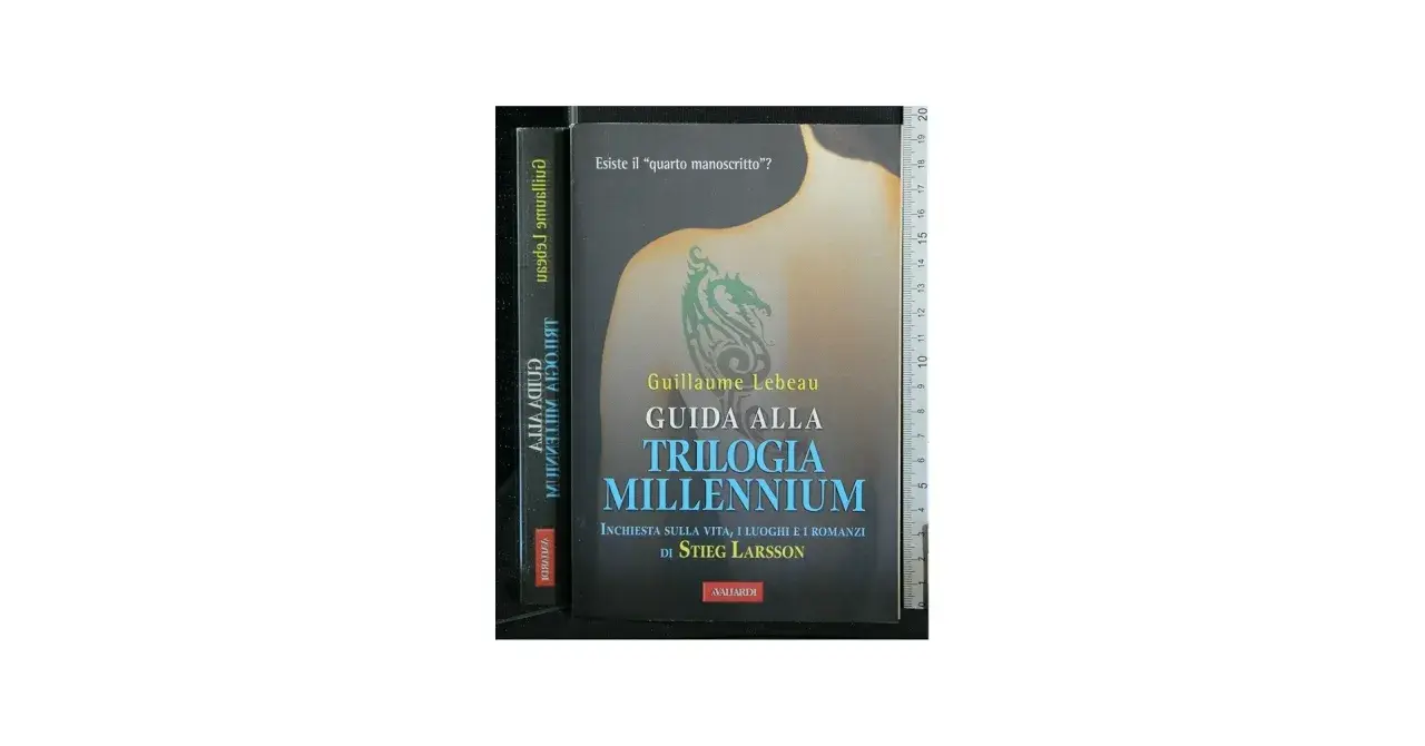 Guida alla trilogia Millennium di Stieg Larsson, con un drago tatuato sulla schiena.