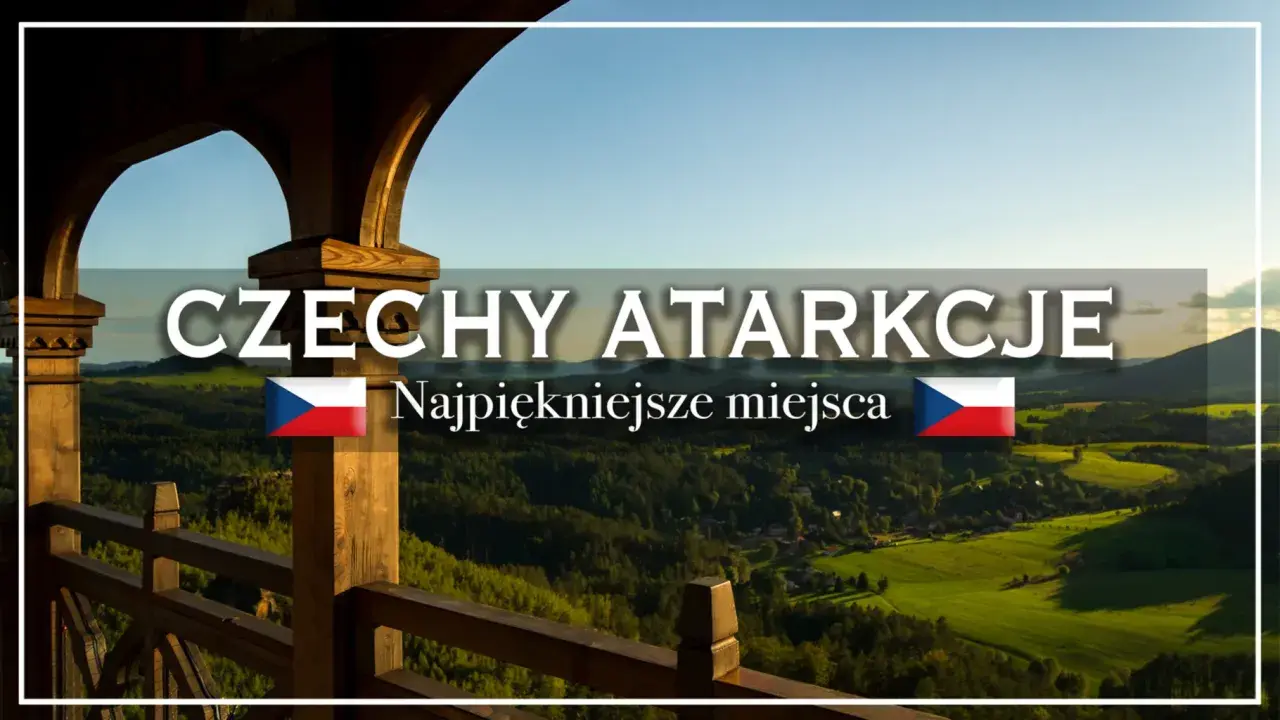Widok z drewnianej altany na zielone wzgórza Czech. Gdzie jechać? Najpiękniejsze miejsca czekają!