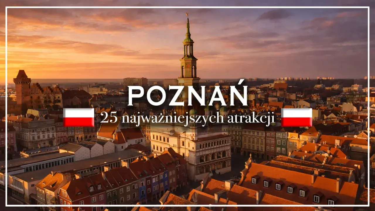 Poznań: 25 najpiękniejszych atrakcji na weekend. Widok na Stare Miasto o zachodzie słońca.