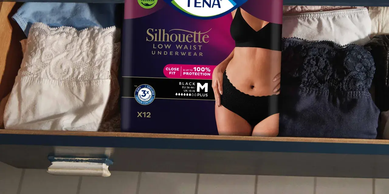 TENA Silhouette – dyskretna bielizna dla dorosłych, zapobiegająca odparzeniom od moczu. Komfort i ochrona.