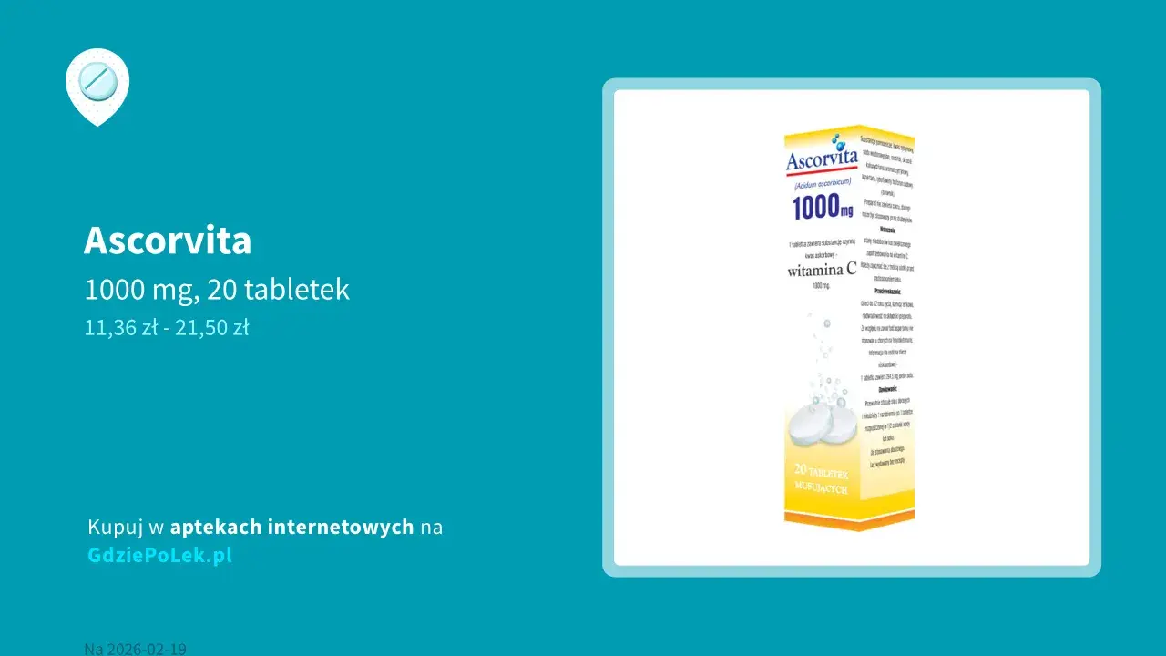 Ascorvita 1000 mg: Lek czy suplement? Klucz do świadomego wyboru