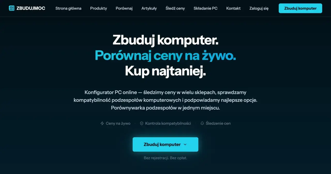 Konfigurator PC online sprawdza kompatybilność podzespołów komputerowych, porównuje ceny i pomaga zbudować komputer najtaniej.