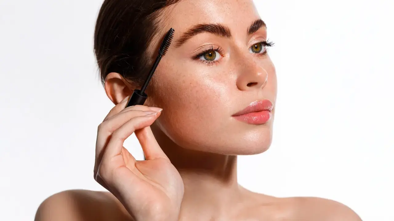 Une femme applique un sérum pour cils avec une brosse. Apprenez comment appliquer serum cils pour des cils plus longs et plus épais.
