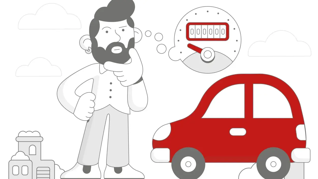 Zastanawiasz się, jak sprawdzić auto po rejestracji? Oto czerwony samochód i licznik, który pomoże Ci w decyzji.