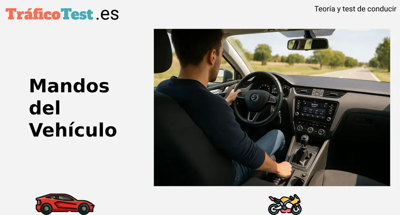 Hombre aprendiendo como conducir un coche, con el volante y la palanca de cambios visibles.