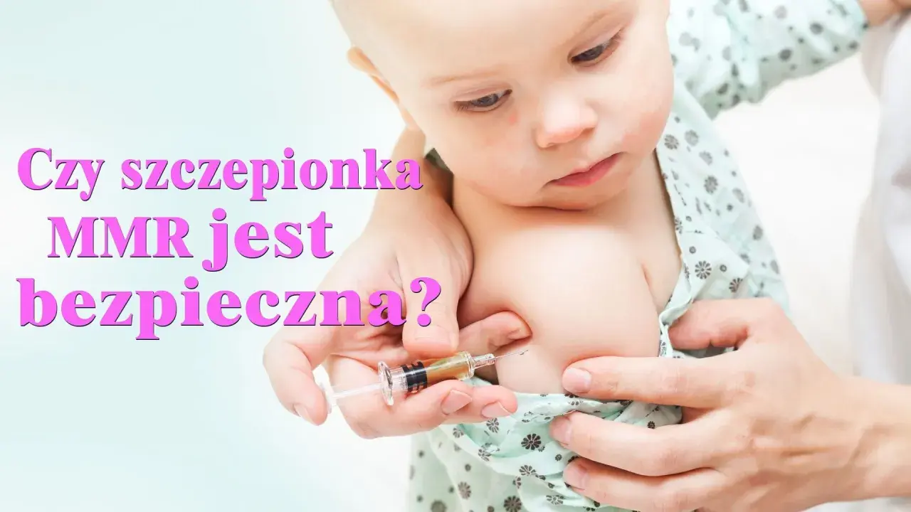 Dziecko otrzymuje szczepionkę MMR, która chroni przed odrą, świnką i różyczką.