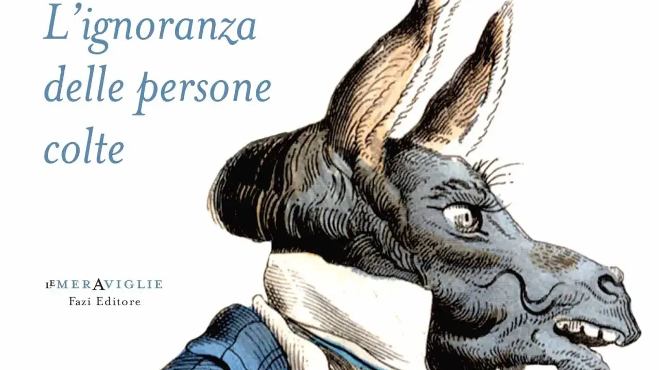 L'ignoranza delle persone colte: un asino con espressione sdegnata, vestito elegantemente, suggerisce che anche chi si crede sapiente può essere cieco.