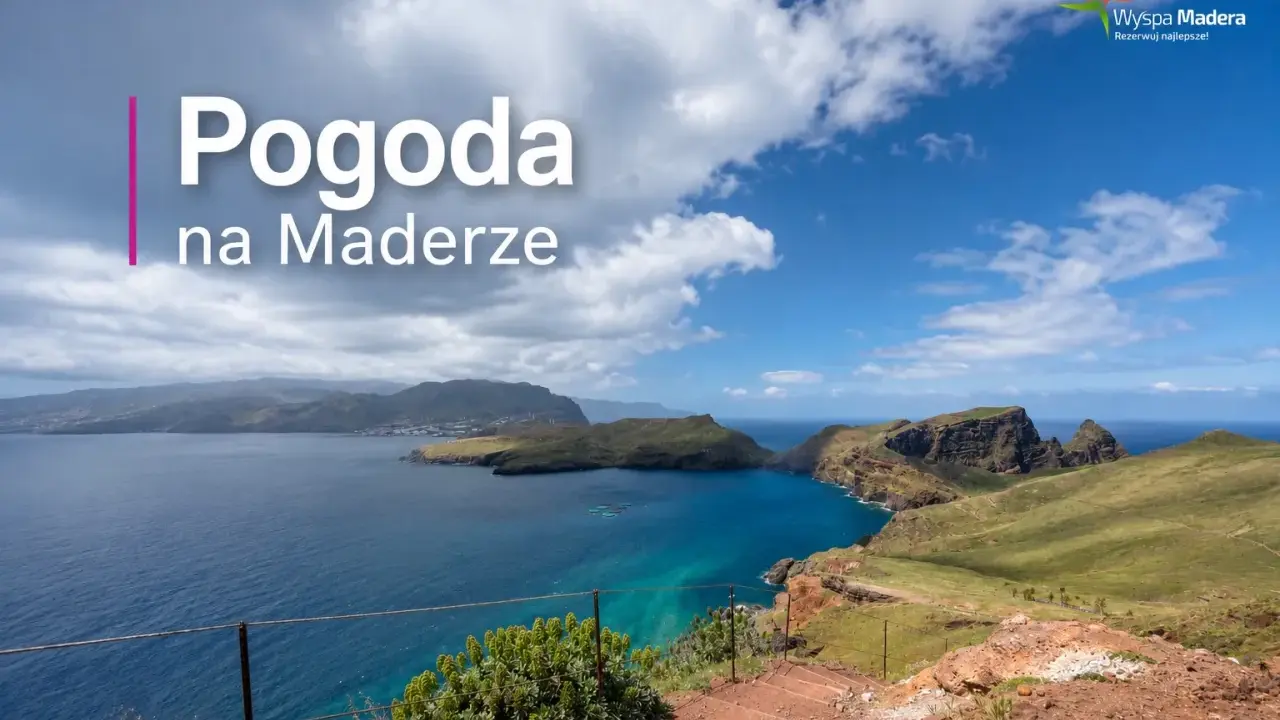 Malownicza zatoka i skaliste wybrzeże Madery. Pogoda w grudniu zachęca do podziwiania krajobrazu.