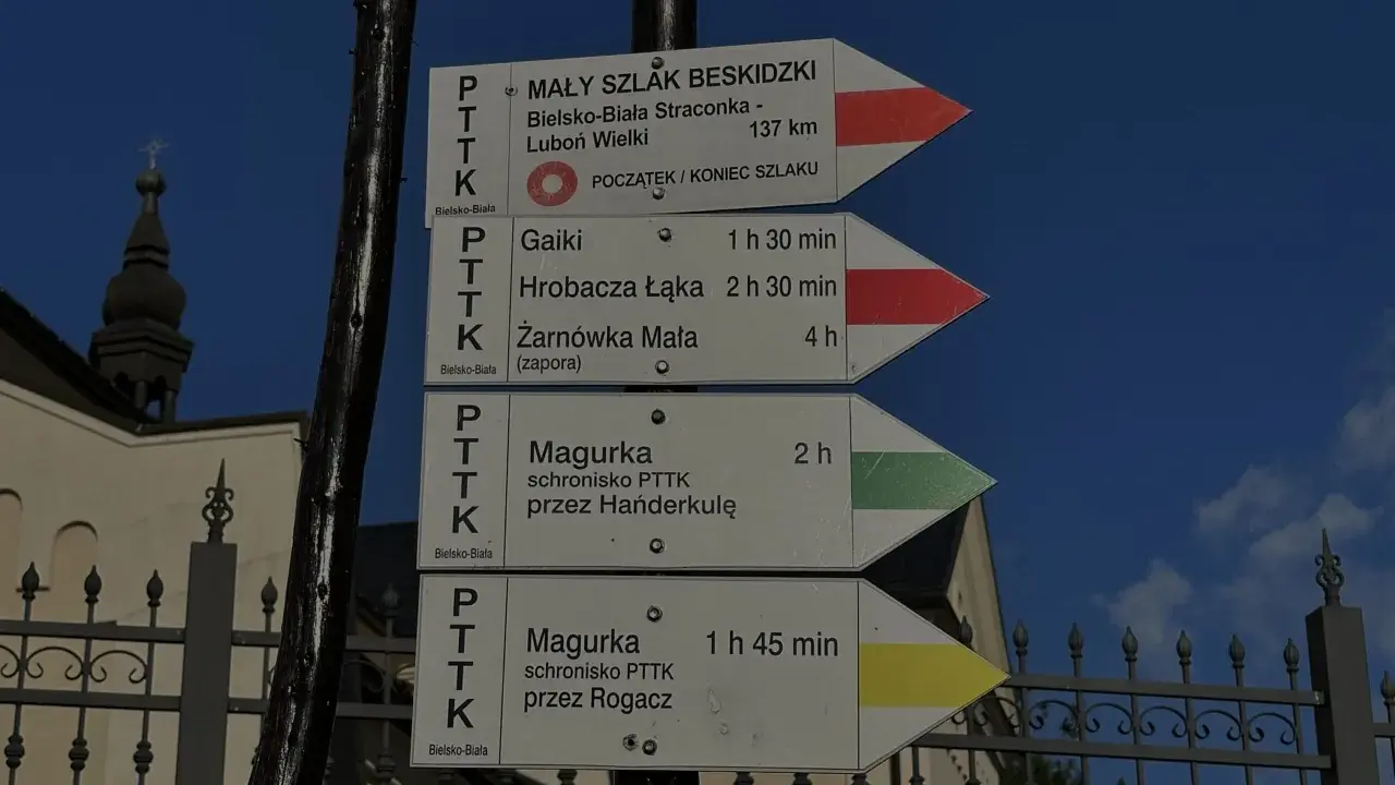 Znaki szlaku turystycznego PTTK w górach: czerwony, zielony, żółty. Czy kolor szlaku w górach ma znaczenie? Tak, każdy kolor oznacza inny szlak.
