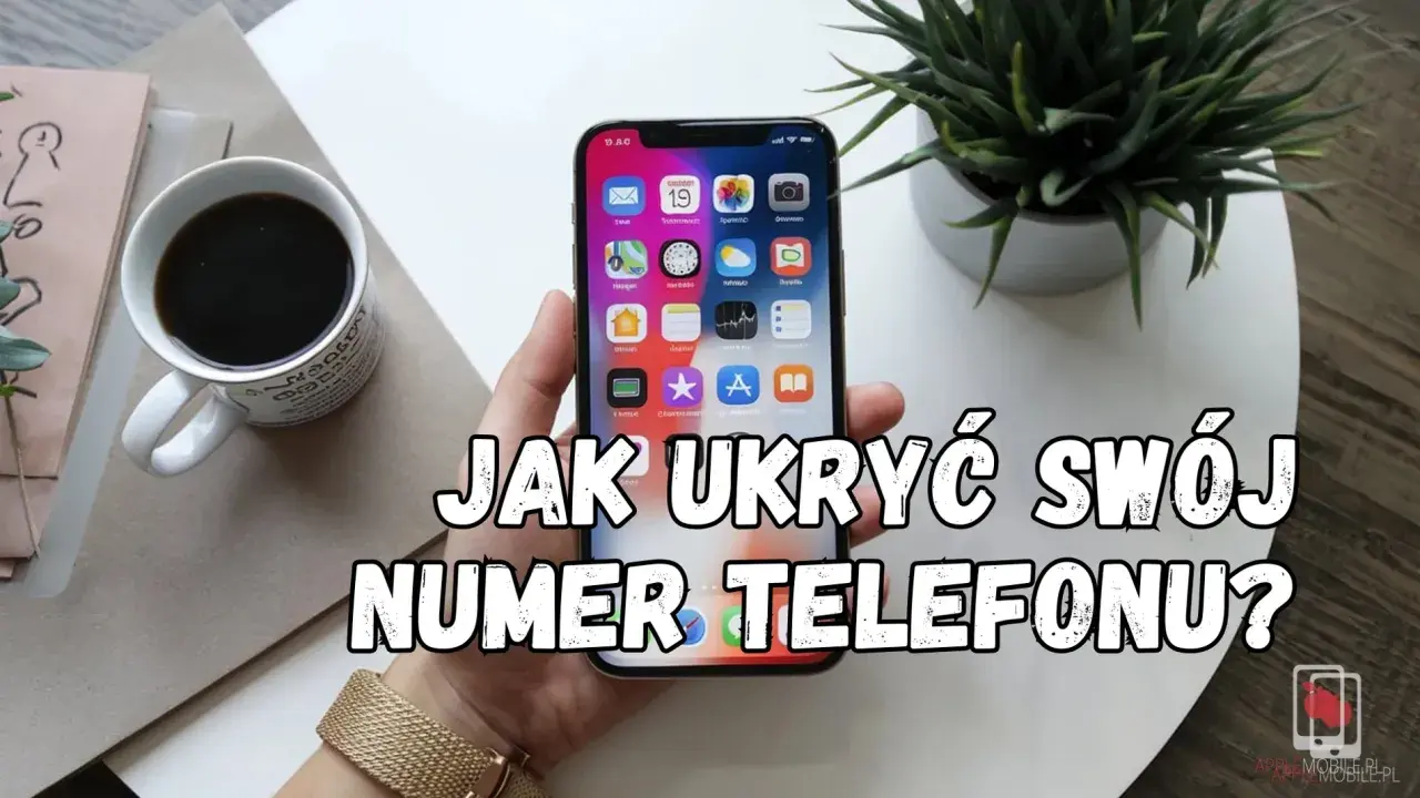 Dym z telefonu, jak ukryć swój numer? Kawa i smartfon na stole.