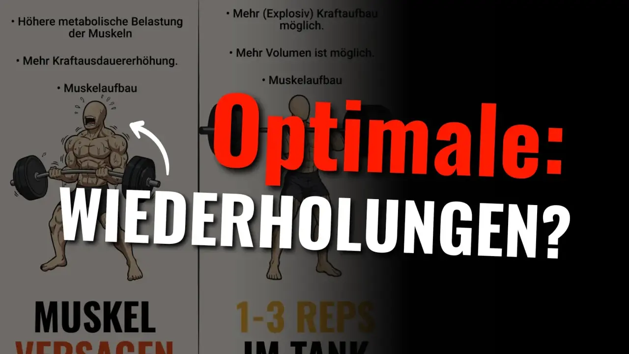 Die optimale Anzahl an Wiederholungen für Muskelaufbau? Das Bild zeigt einen Bodybuilder, der mit Gewichten trainiert.