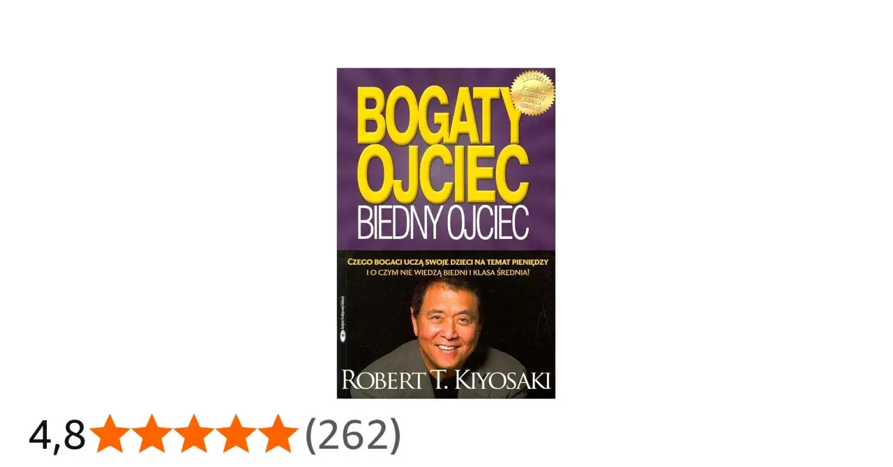 Okładka książki "Bogaty ojciec, biedny ojciec" autorstwa Roberta Kiyosakiego.