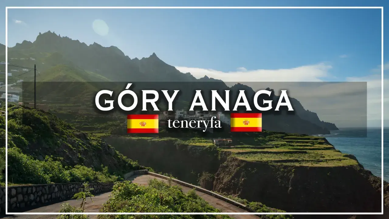 Góry Anaga na Teneryfie, z tarasowymi polami i oceanem w tle.