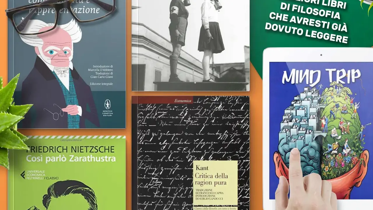 Libri di filosofia: da Schopenhauer a Kant, passando per Nietzsche, per un viaggio nella mente.