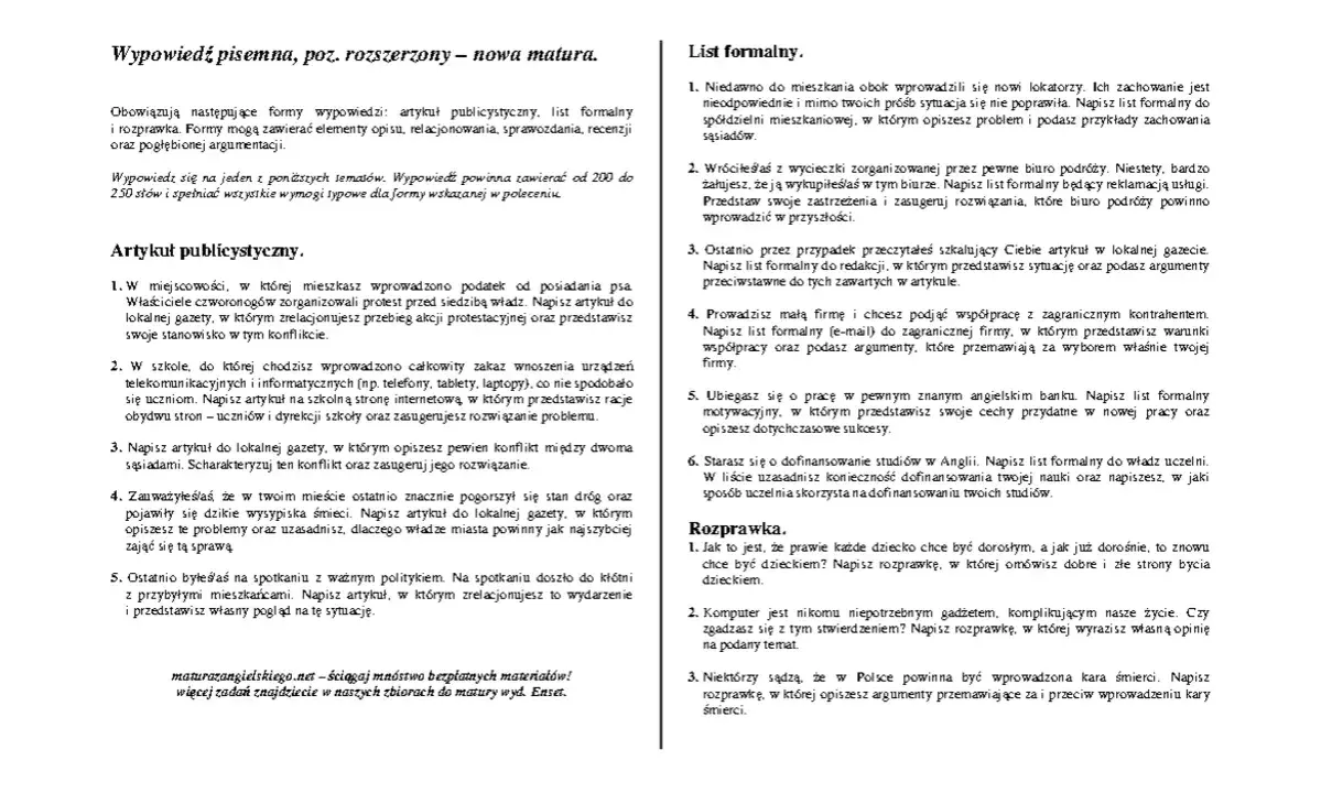 List z zażaleniem do spółdzielni mieszkaniowej opisujący problem z nowymi, nieodpowiedzialnymi sąsiadami.