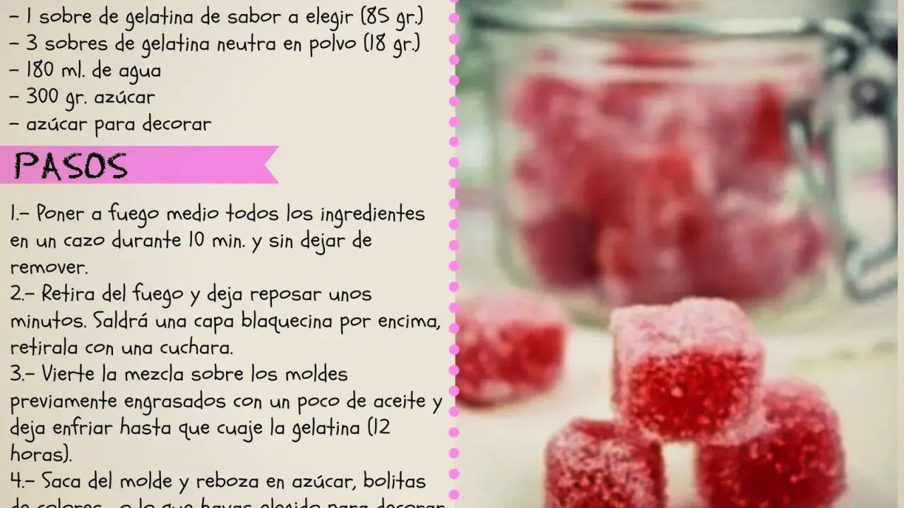 Receta para hacer chuches caseras: ingredientes y pasos detallados para crear dulces deliciosos.