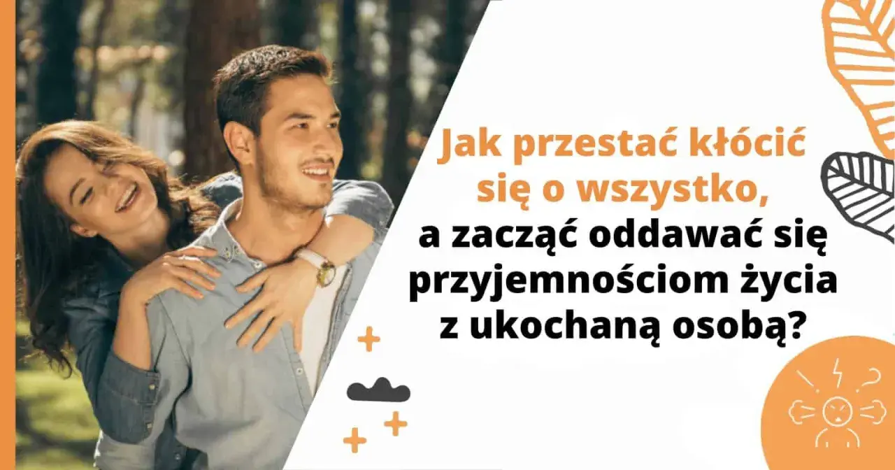 Szczęśliwa para, która chce przestać kłócić się w związku i cieszyć się wspólnym życiem.