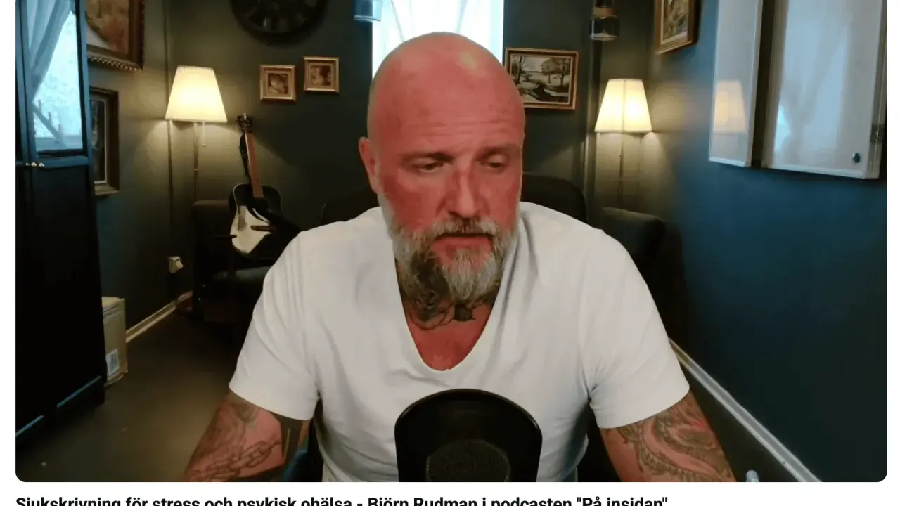 Björn Rudman pratar om sjukskrivning för stress och psykisk ohälsa i podcasten "På insidan".