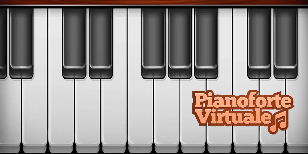 Tasti di un pianoforte virtuale, pronti per creare musica.