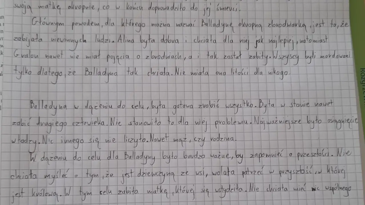 Balladyna: ambitna kobieta czy zbrodniarka? Analiza postaci w dramacie
