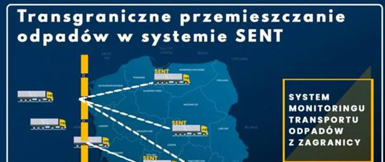 System SENT monitoruje transgraniczne przemieszczanie odpadów. Ciężarówki z odpadami są śledzone na mapie Polski.