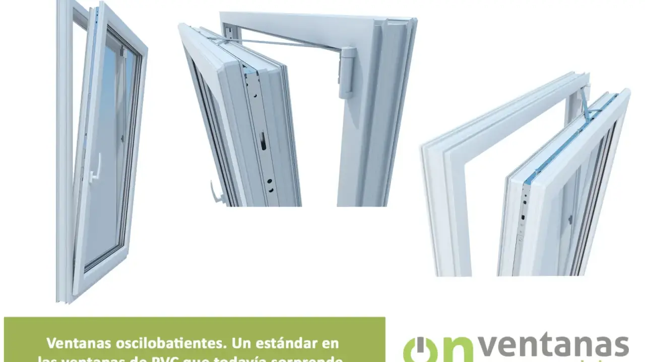 Detalle de cómo abrir ventana oscilobatiente 2 hojas. Ventanas de PVC eficientes.