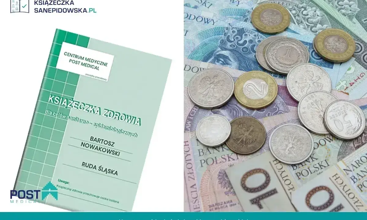 Książeczka zdrowia i polskie banknoty oraz monety. Dowiedz się, ile jest ważna książeczka sanepidowska i jaki jest jej koszt.