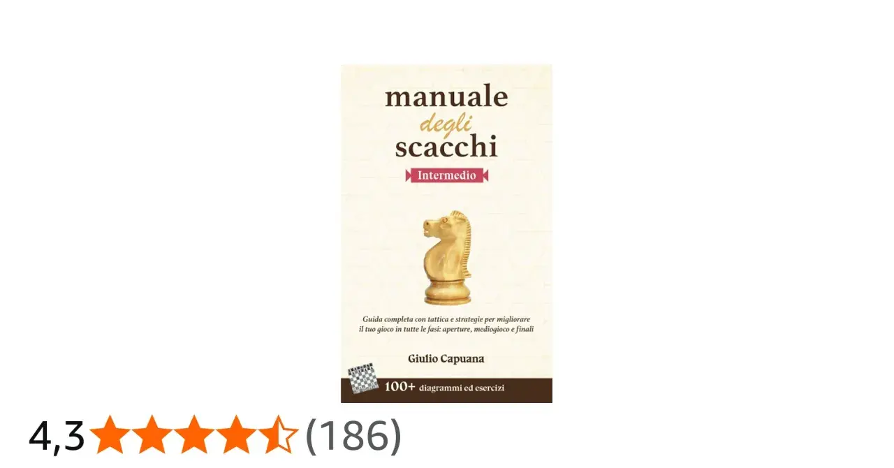 Manuale degli scacchi, un libro per migliorare tattica e strategie. Tra i migliori libri sugli scacchi, con 100+ diagrammi ed esercizi.
