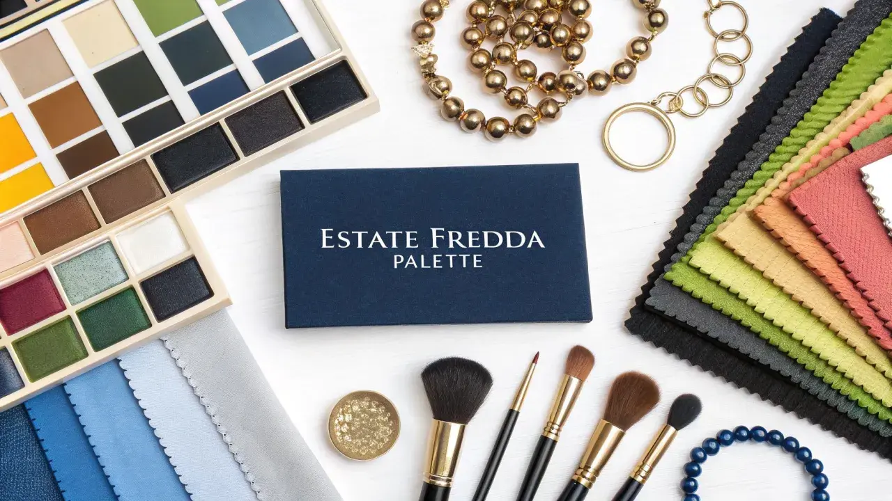 Palette di colori e tessuti: tonalità calde e fredde che stanno bene con il blu, oro e accessori.