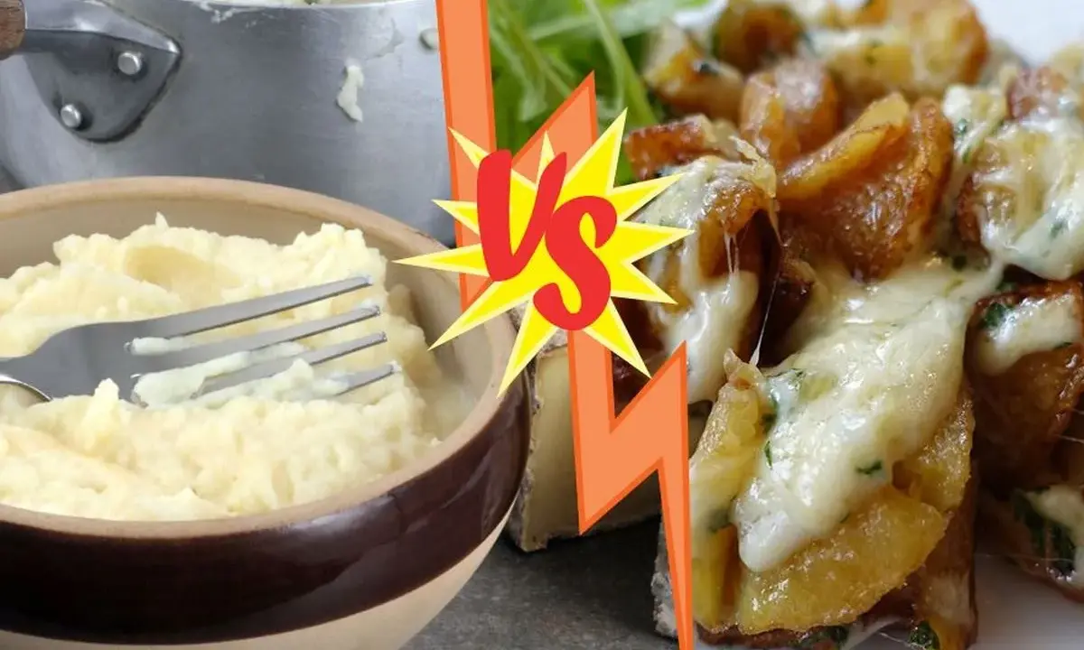 Purée onctueuse et pommes de terre gratinées au fromage, deux spécialités de l'Auvergne qui font saliver.