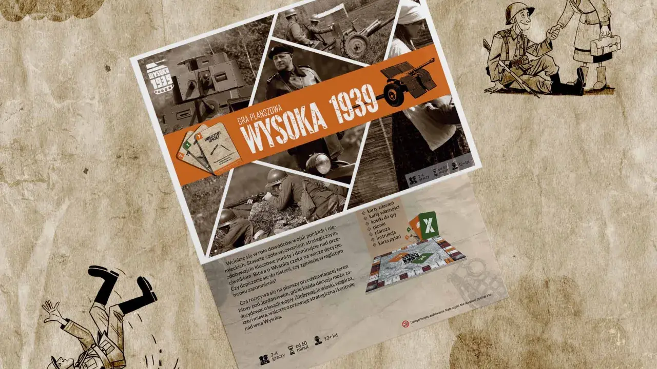 Gra planszowa "Wysoka 1939" to sposób, jak stworzyć grę strategiczną o bitwie pod Jordanowem.