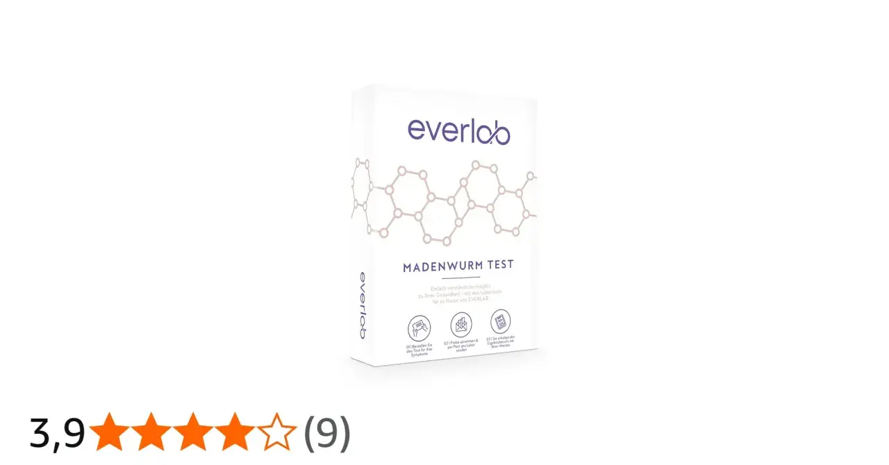 Test per ossiuri: la confezione di un kit per il controllo degli ossiuri, acquistabile in farmacia, con istruzioni per l'uso.