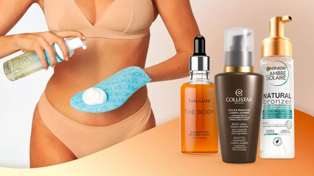 Scopri come funziona la crema autoabbronzante con questi prodotti: St. Tropez, Tan-Luxe, Collistar e Garnier.