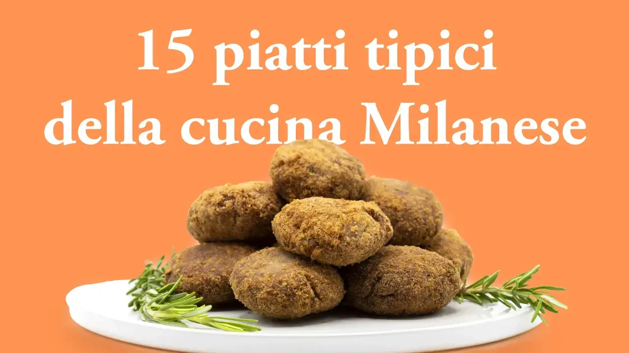 Un mucchio di polpette dorate su un piatto bianco, guarnite con rosmarino. Un invito a scoprire 15 piatti tipici milanesi.