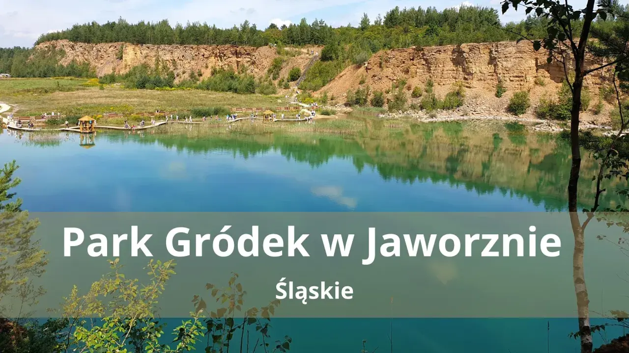 Turkusowa woda i skalne zbocza tworzą polskie Malediwy w Parku Gródek w Jaworznie.